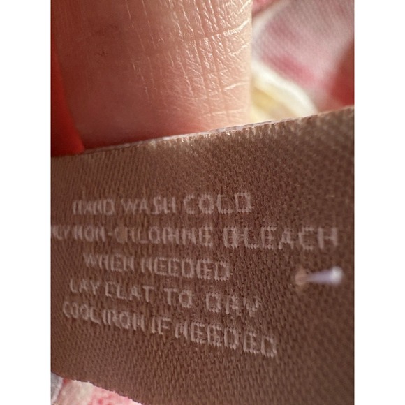 🌺 Chico's Size 3 Open Front Sleeveless Cardigan Vest – Pink Watercolor Stripe – - Picture 4 of 6